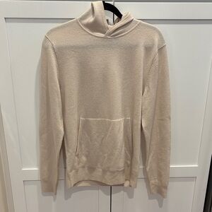 Banana Republic Men's Cashmere Hooded Sweater in Cream
